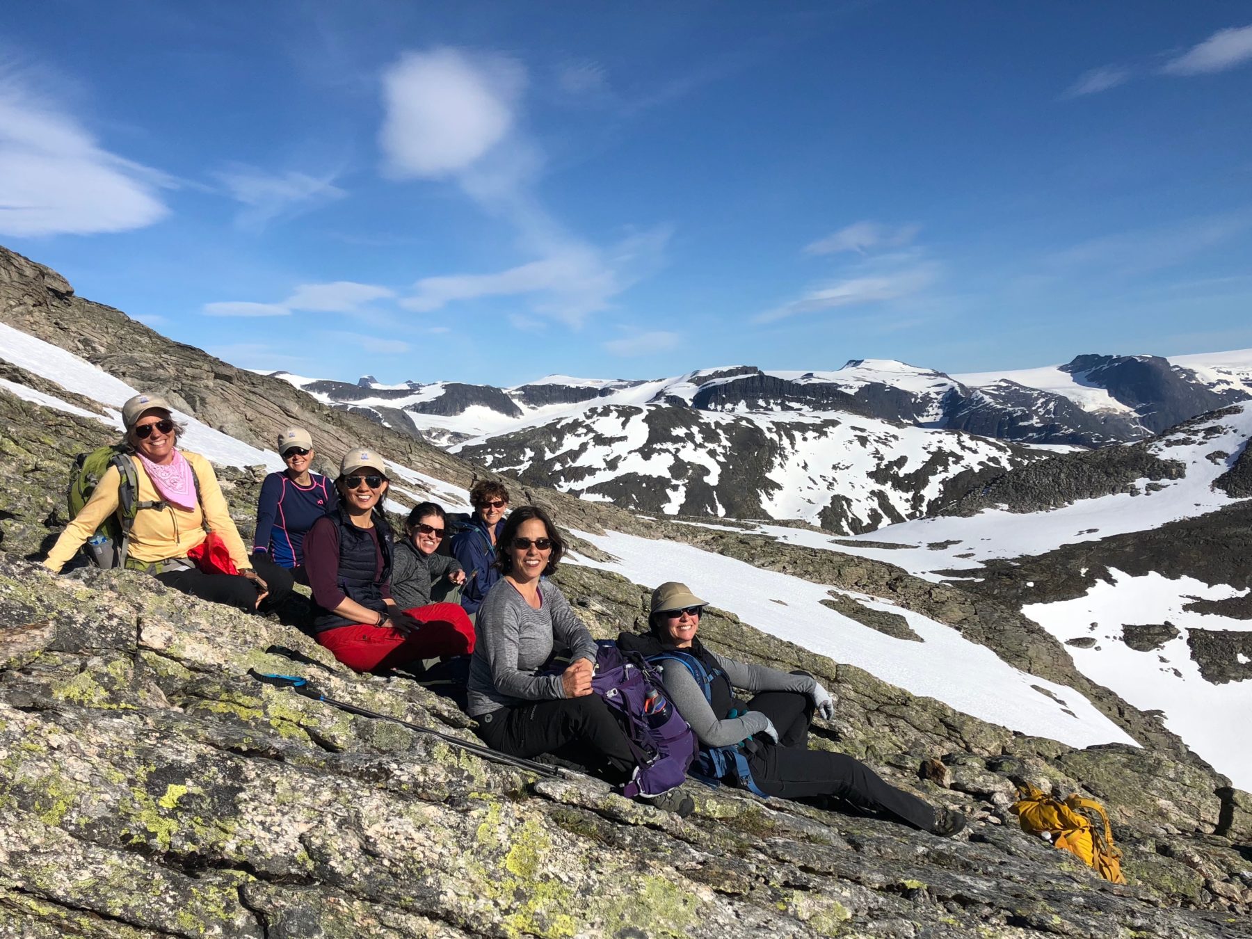 Norway - Skåla group photo before the final summit push.