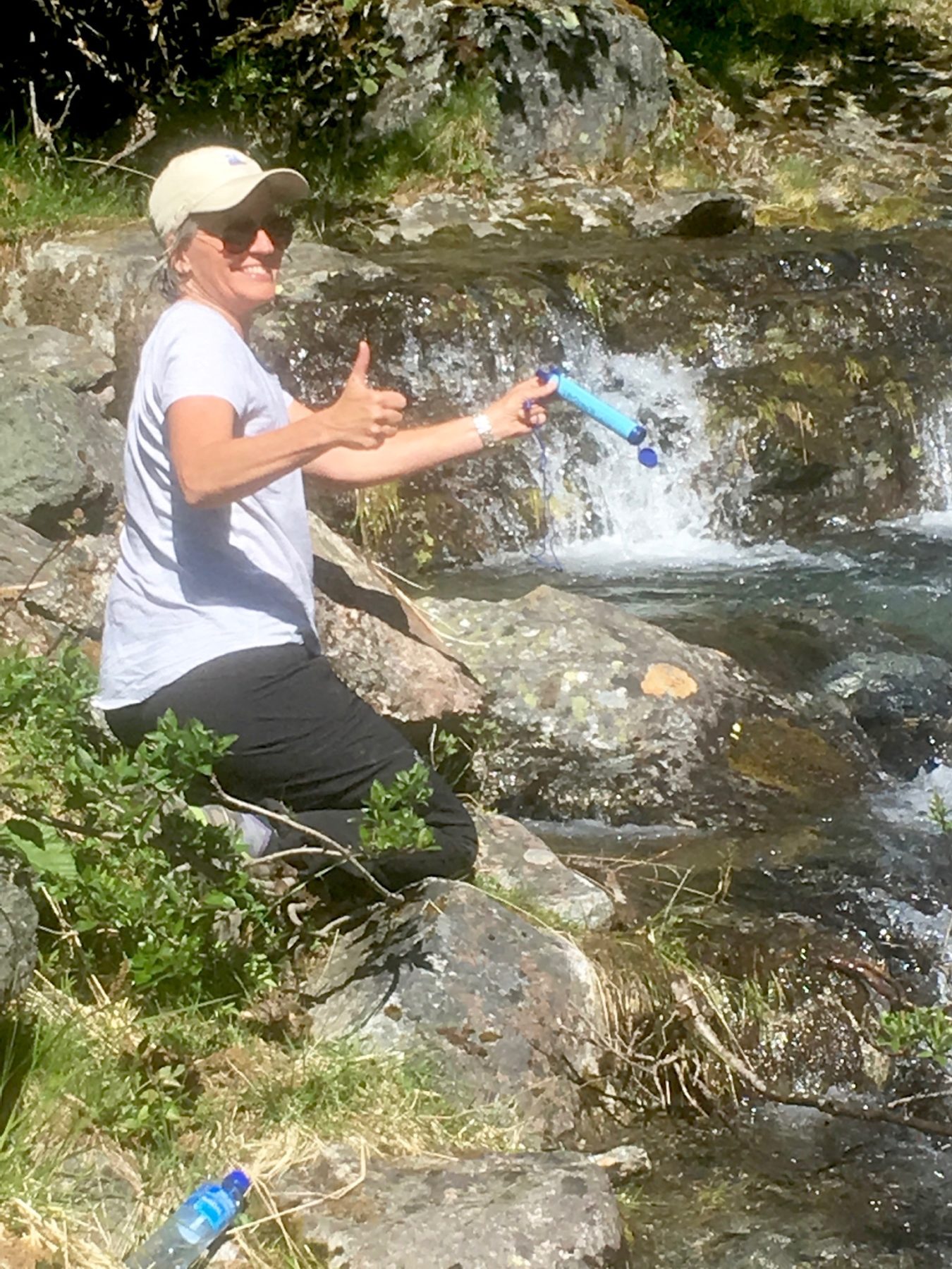 Norway - This compact, lightweight device allows you to safely drink directly from streams and lakes. @jon.meiholt had assured us the water in Norway is 100% safe without filtration (and it was!) but it was fun to test the @LifeStraw for future trips.