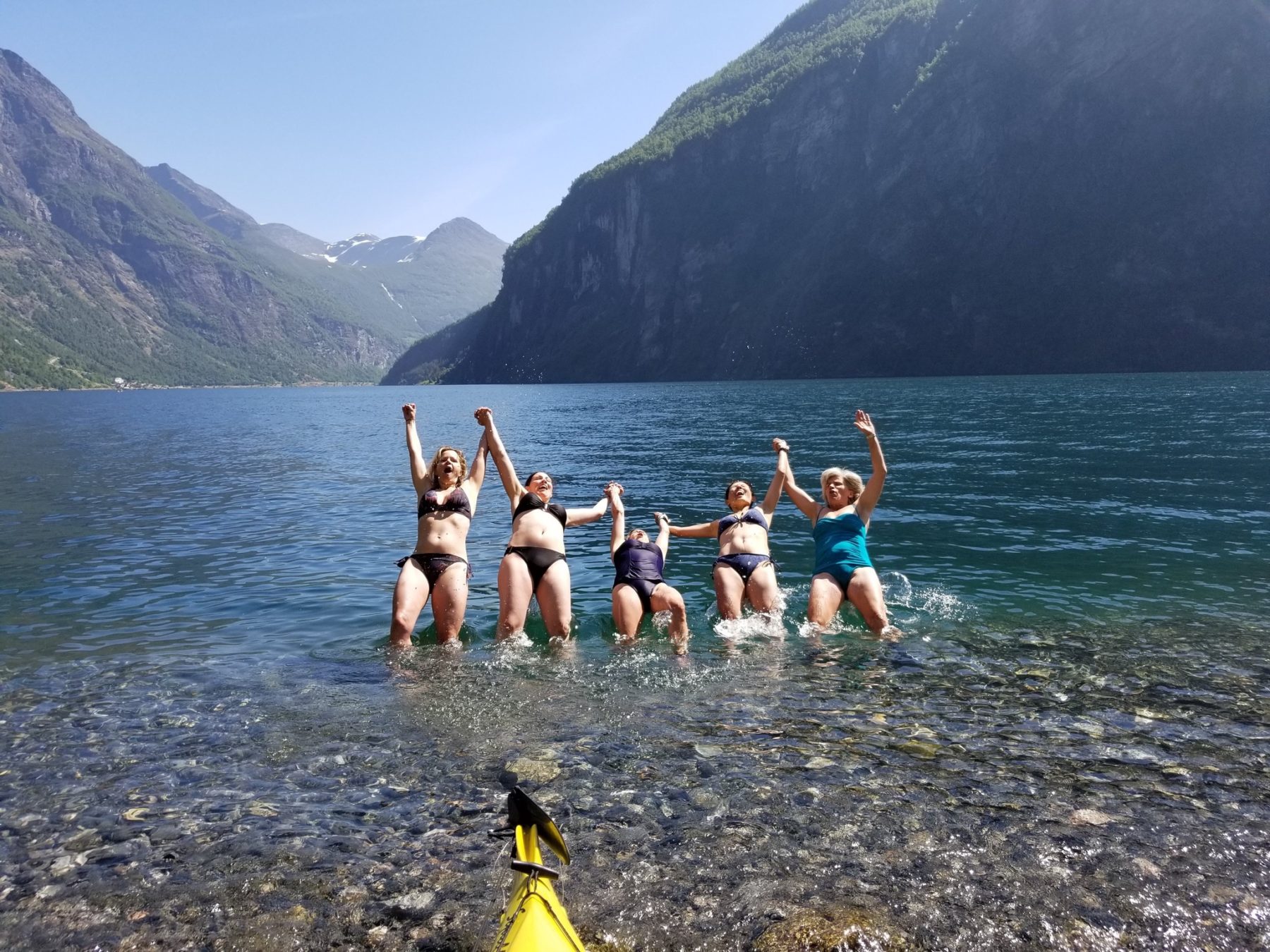 Norway - I’ll do it if you do it. And yes, Geirangerfjord is cold. Norway - I’ll do it if you do it. And yes, Geirangerfjord is cold.