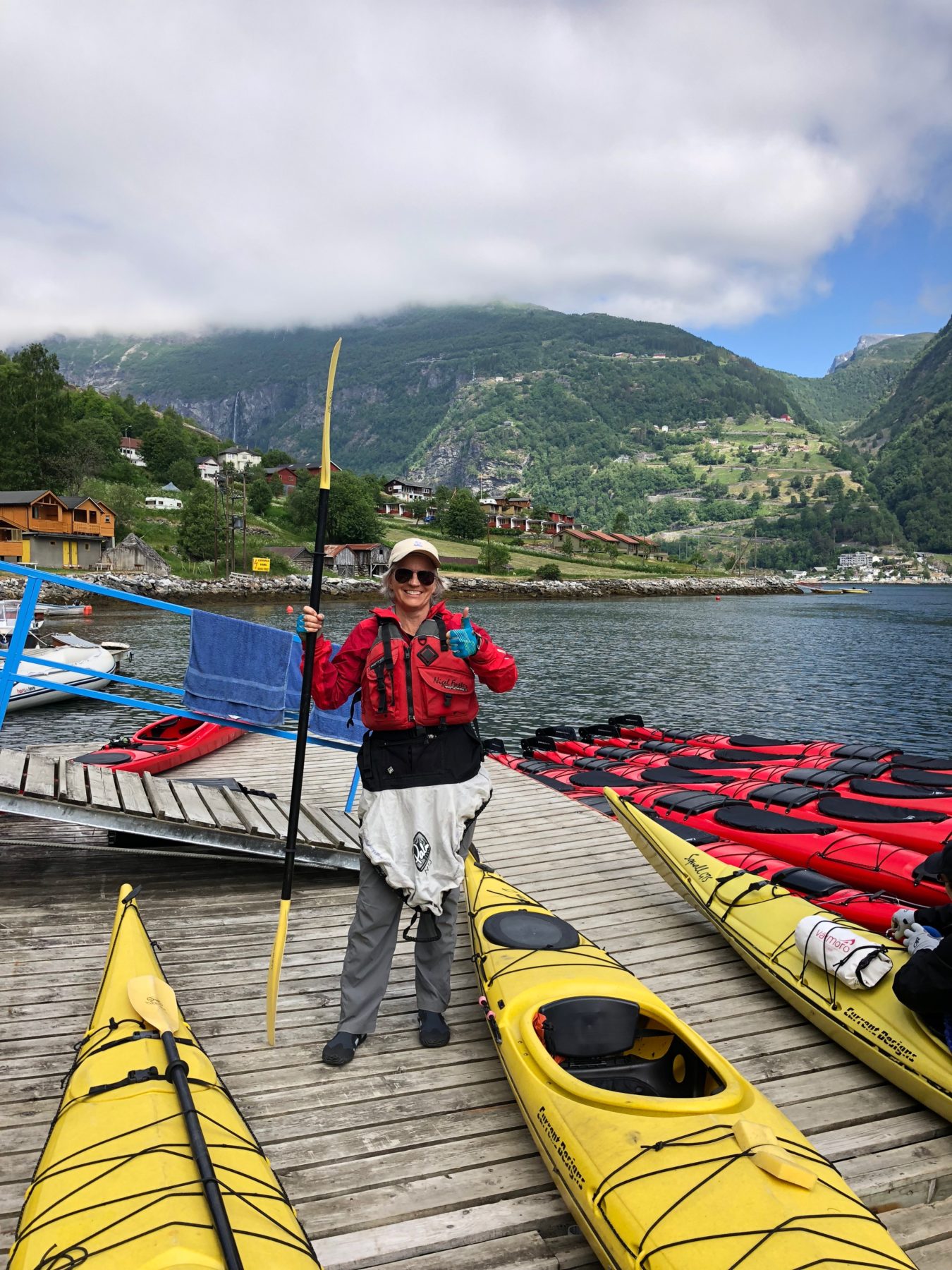 Norway - Blue skies-Helen is skirted up and ready. Norway - Blue skies-Helen is skirted up and ready.