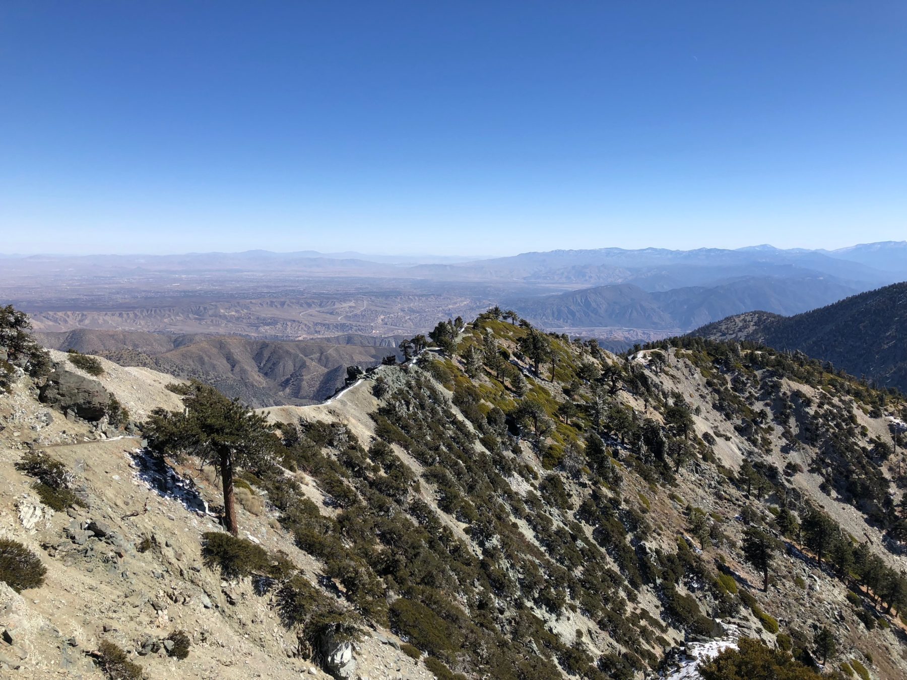 Malibu / Mt. Baldy - Looking back towards the spine-tingling Devil’s Backbone Trail. Malibu / Mt. Baldy - Looking back towards the spine-tingling Devil’s Backbone Trail.