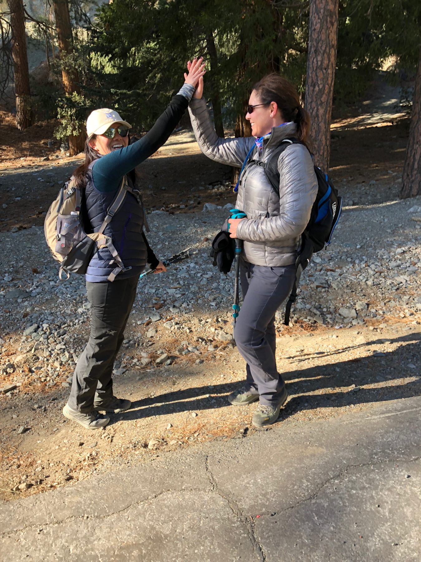 Malibu / Mt. Baldy - We sprinted the last bit for a sub 8-hour finish. High-fives all around! Malibu / Mt. Baldy - We sprinted the last bit for a sub 8-hour finish. High-fives all around!