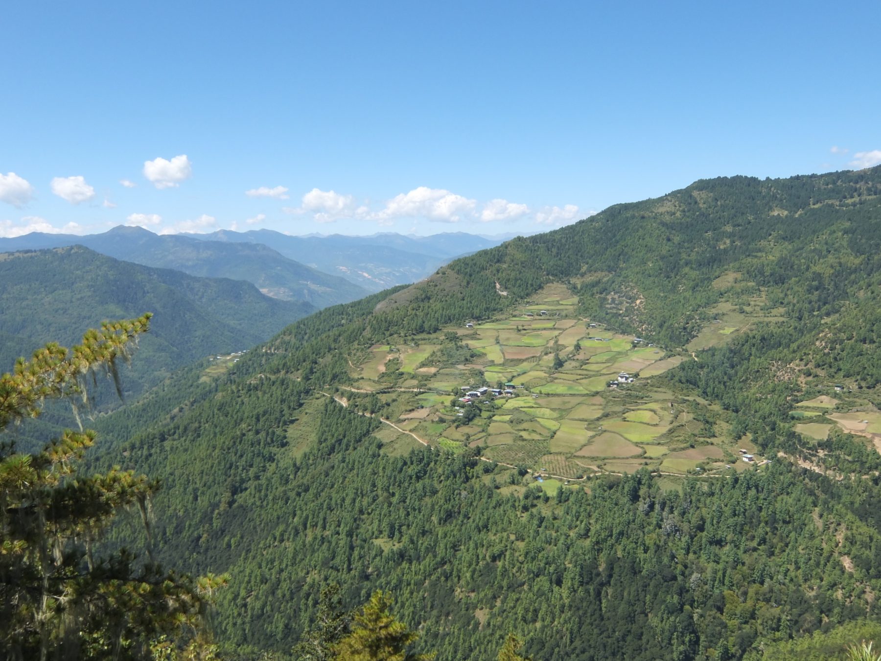 Bhutan Dagala Trek - The view from our lunch spot. Bhutan Dagala Trek - The view from our lunch spot.