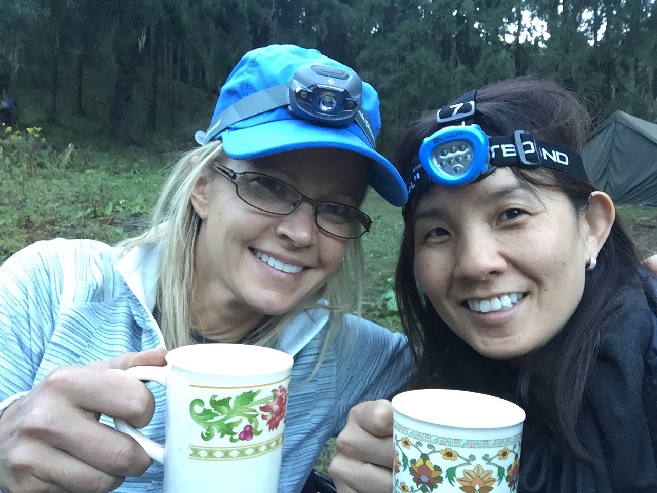 Bhutan Dagala Trek - Enjoying our freshly prepared camp coffee thanks to an AeroPress! And wearing a headlamp does make coffee taste better! Bhutan Dagala Trek - Enjoying our freshly prepared camp coffee thanks to an AeroPress! And wearing a headlamp does make coffee taste better!