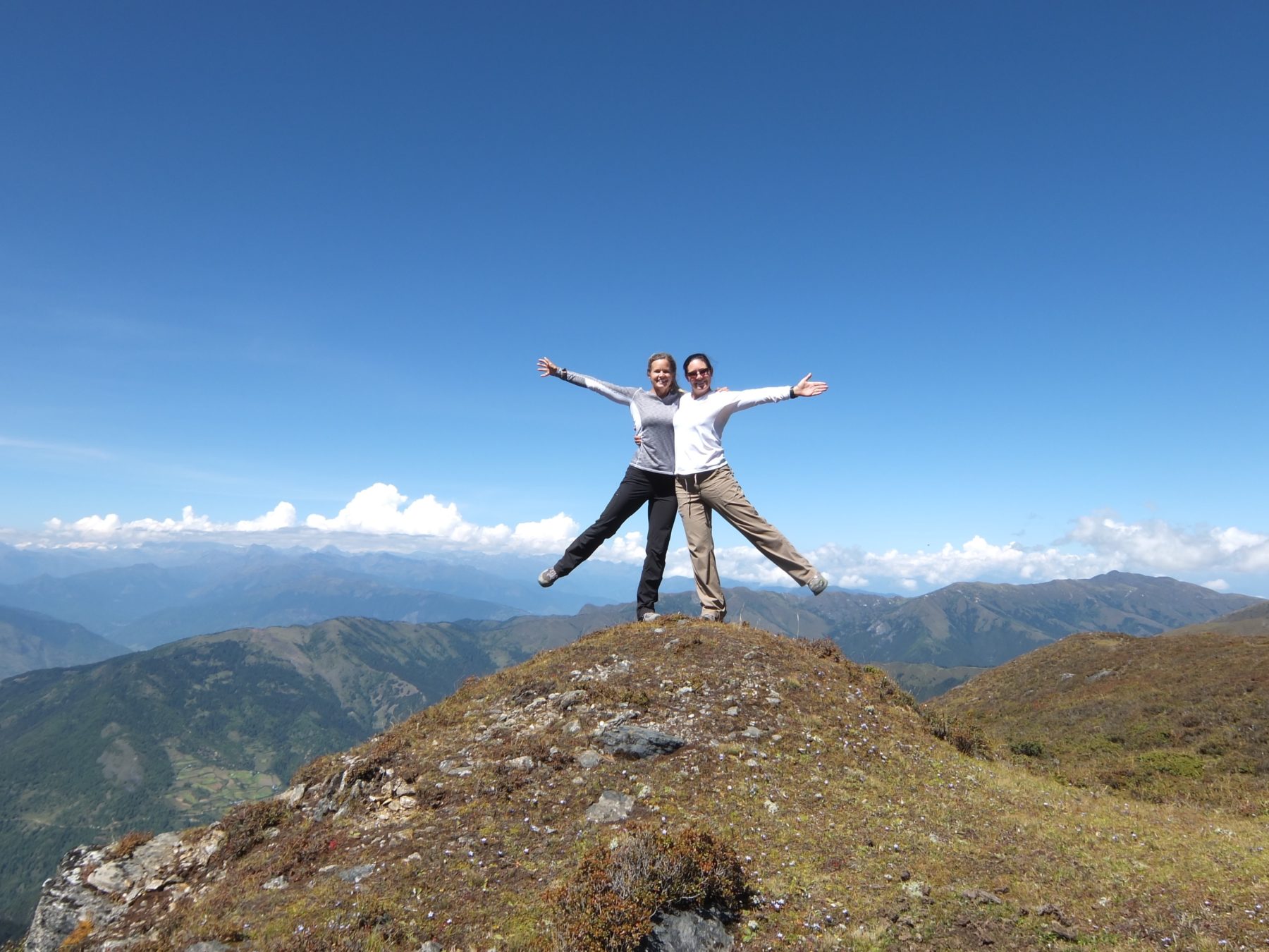 Bhutan Dagala Trek - Dagmara and Stacey embracing the adventure and challenge of a new destination. Bhutan Dagala Trek - Dagmara and Stacey embracing the adventure and challenge of a new destination.