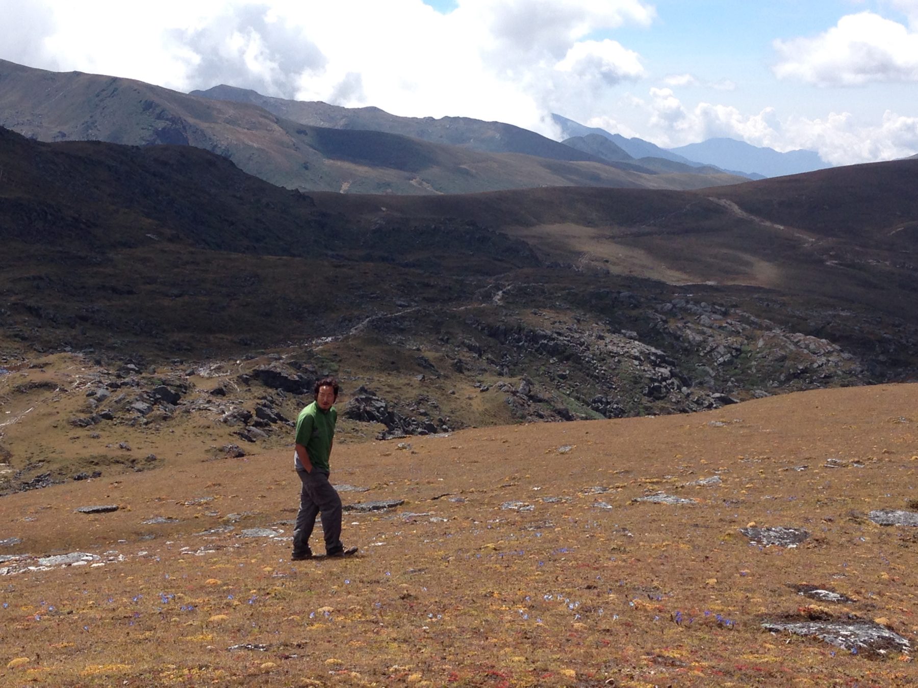 Bhutan Dagala Trek - Our guide Tsheten radiated an inner peace and happiness. Bhutan Dagala Trek - Our guide Tsheten radiated an inner peace and happiness.