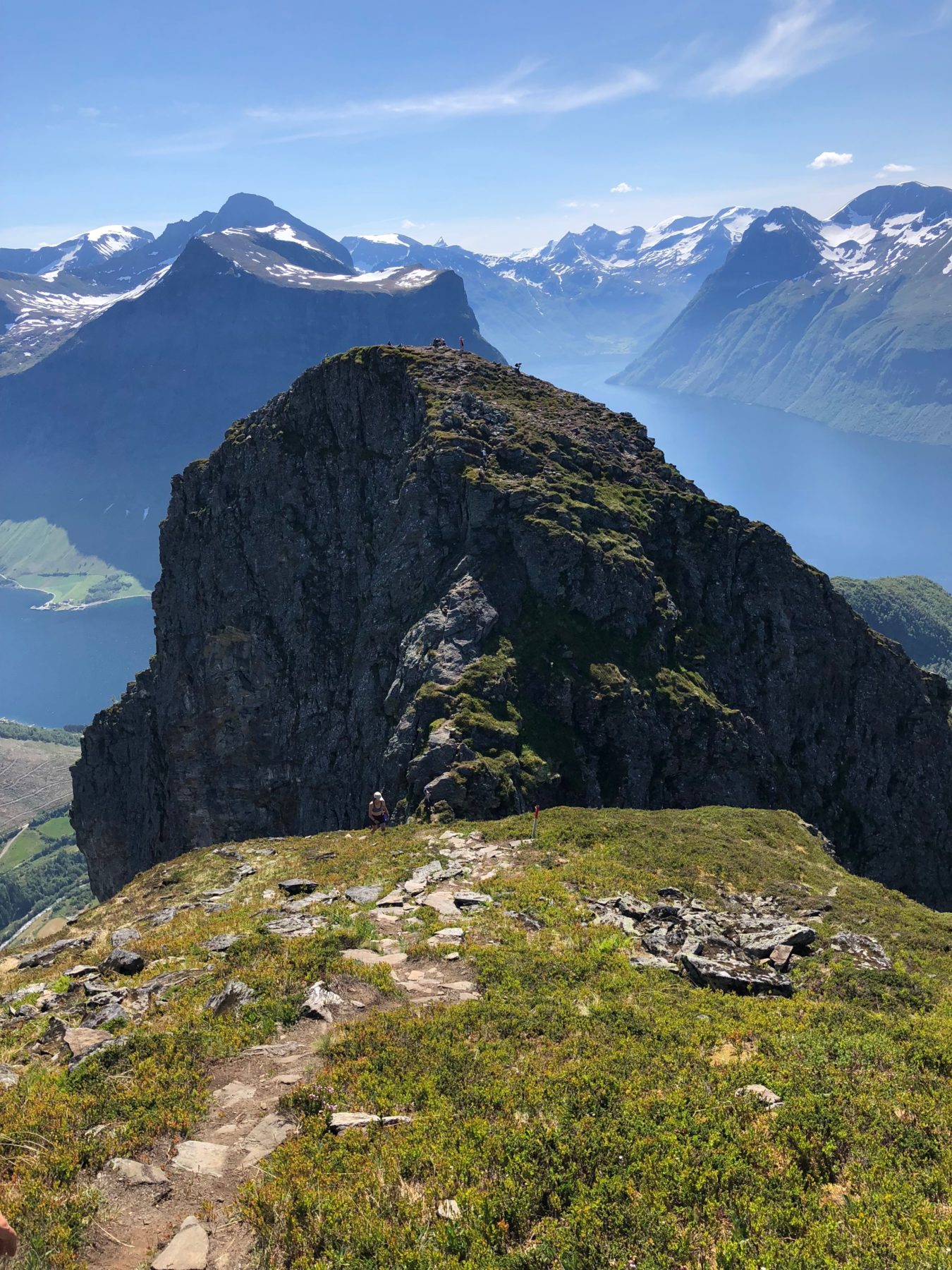 Norway - Now you see why this mountain is called “saksa” or scissors. It looks like a giant pair of scissors with the tips buried in the earth. The two knobs are the handles. Norway - Now you see why this mountain is called “saksa” or scissors. It looks like a giant pair of scissors with the tips buried in the earth. The two knobs are the handles.
