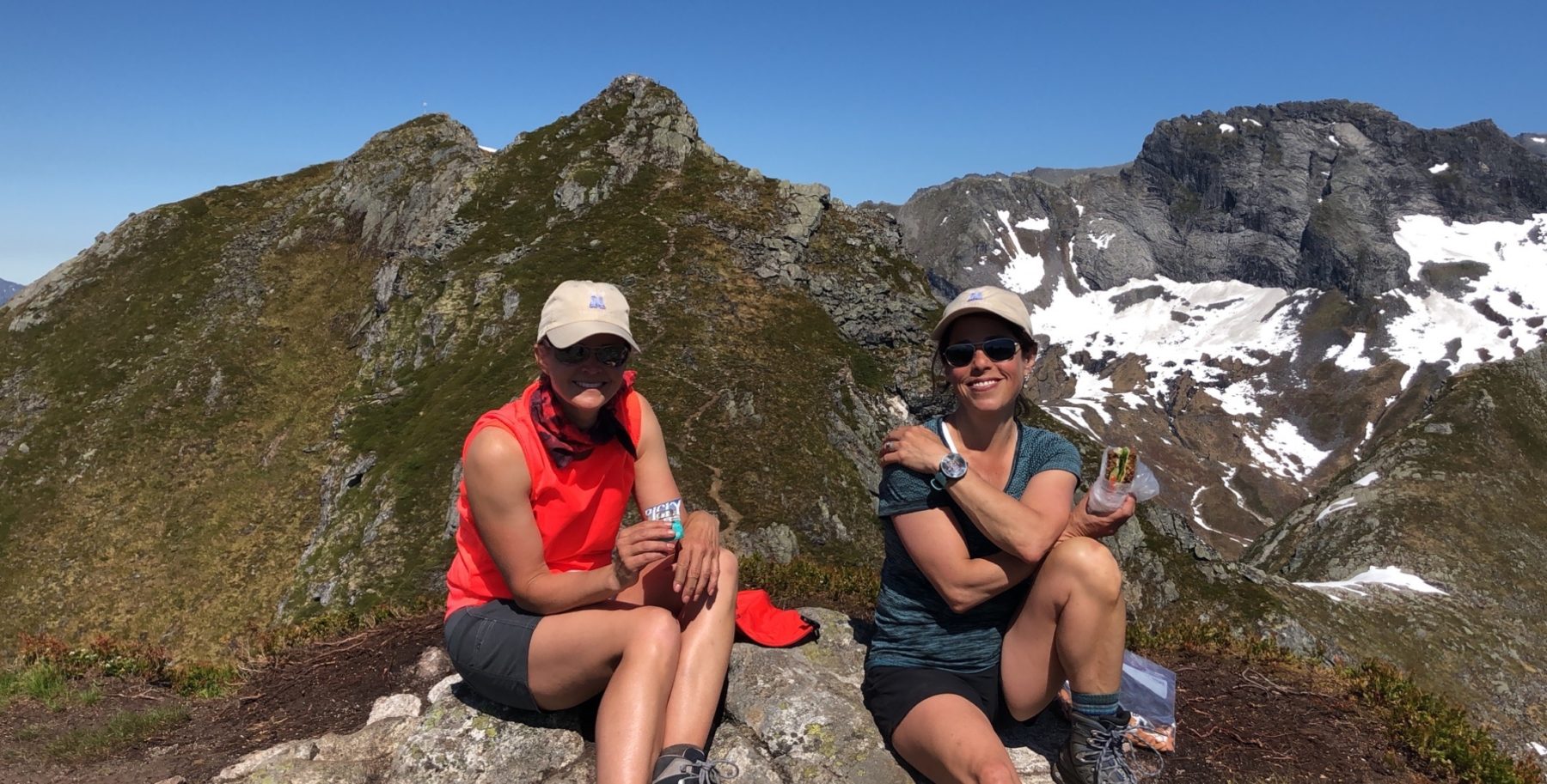 Norway - We paused for a snack at the summit, not ready to head back. Jenny F surveyed the surroundings. There was a sense of something left undone… Norway - We paused for a snack at the summit, not ready to head back. Jenny F surveyed the surroundings. There was a sense of something left undone…