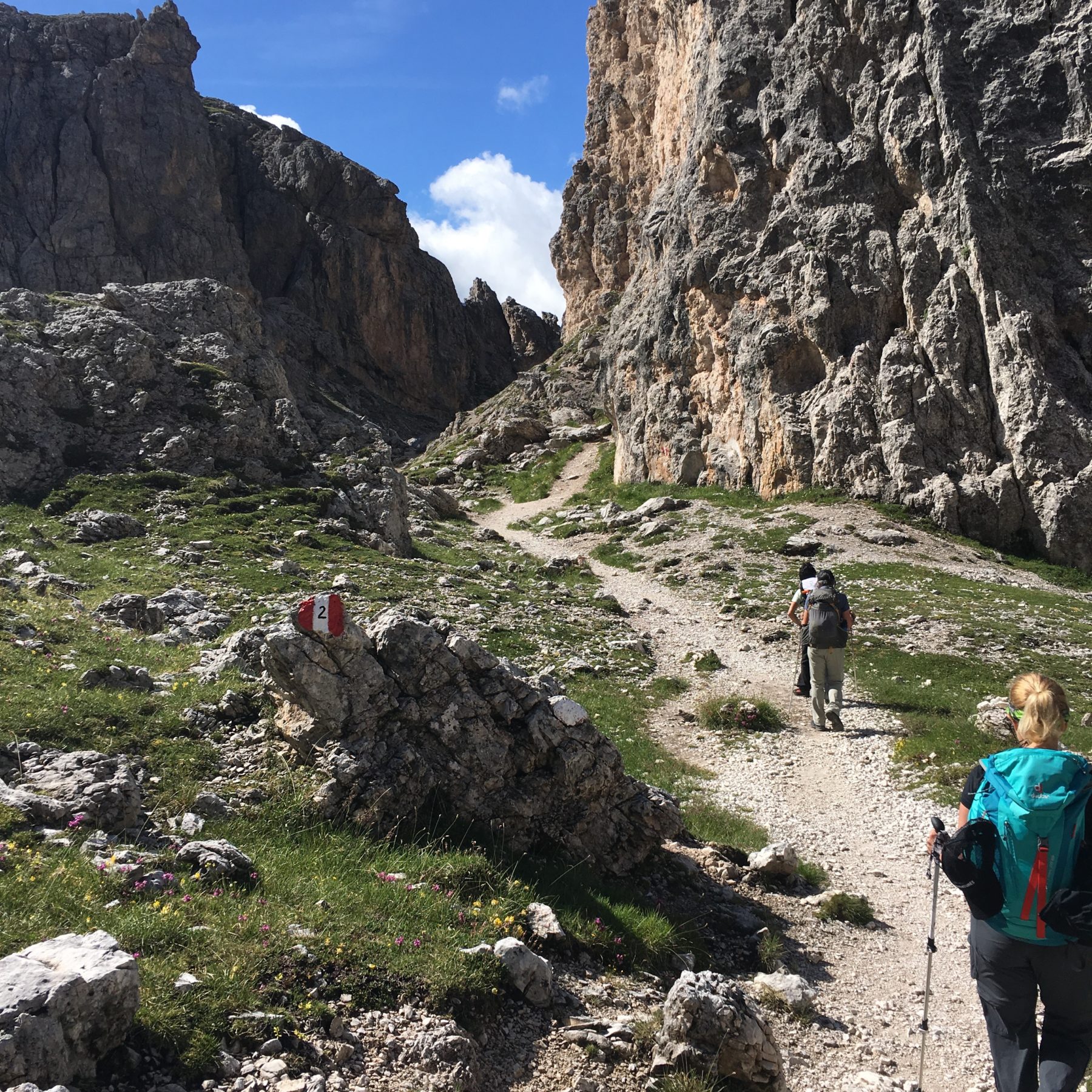 Dolomites, Italy - Today’s hiking was shorter and more level. Until the ferrata, that is. Dolomites, Italy - Today’s hiking was shorter and more level. Until the ferrata, that is.