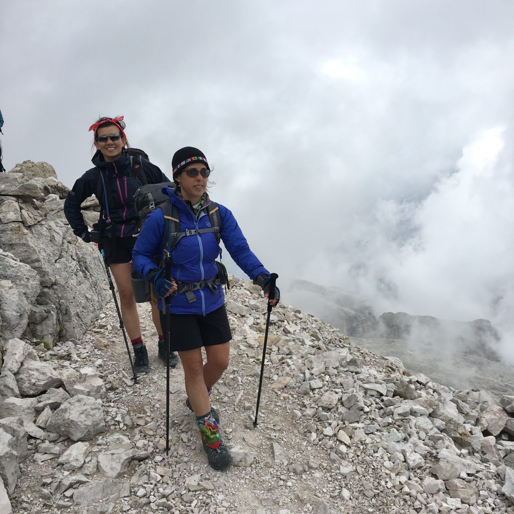 Dolomites, Italy - We were in high spirits, looking forward to the next challenge. Dolomites, Italy - We were in high spirits, looking forward to the next challenge.