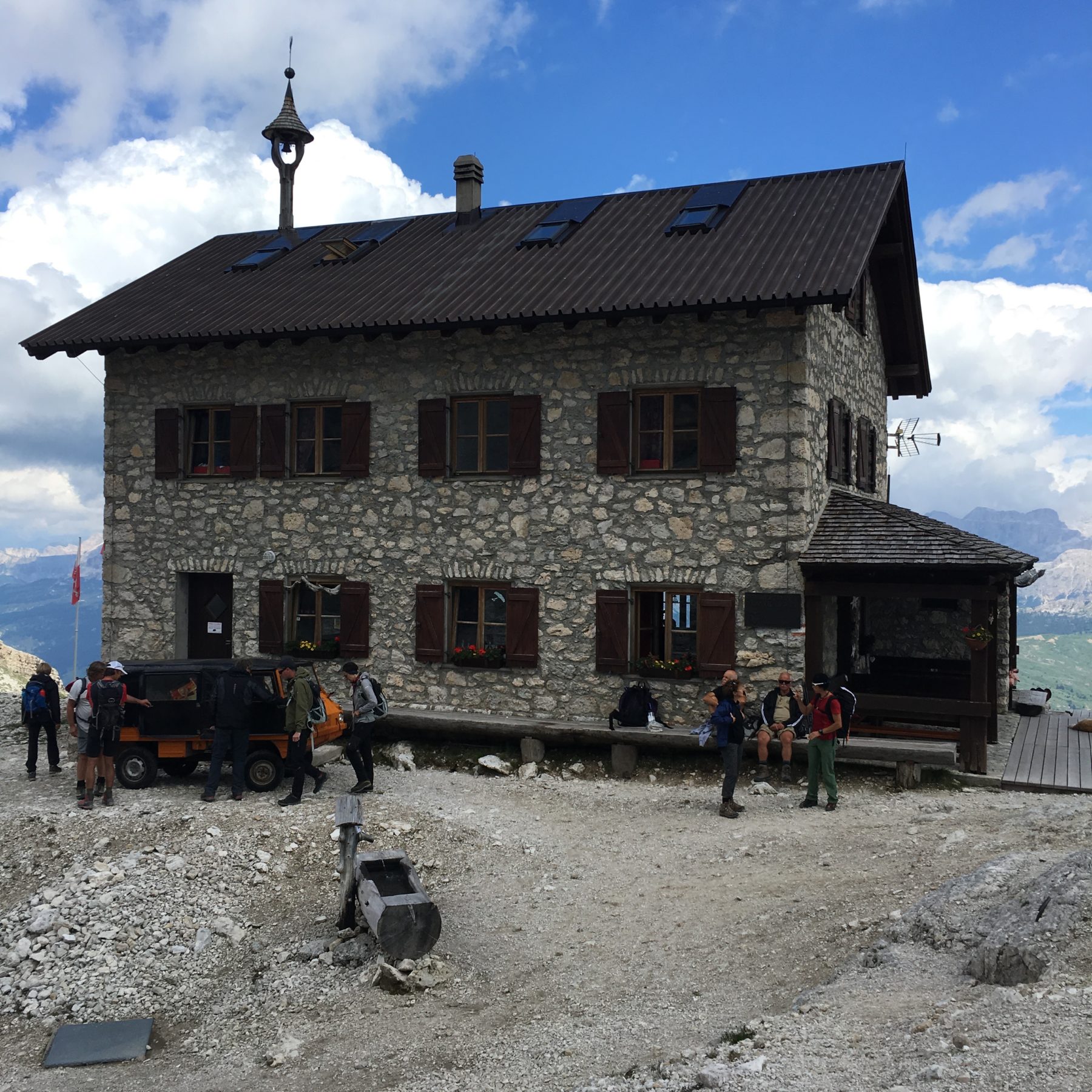 Dolomites, Italy - Rifugio Franz Kostner. Dolomites, Italy - Rifugio Franz Kostner.