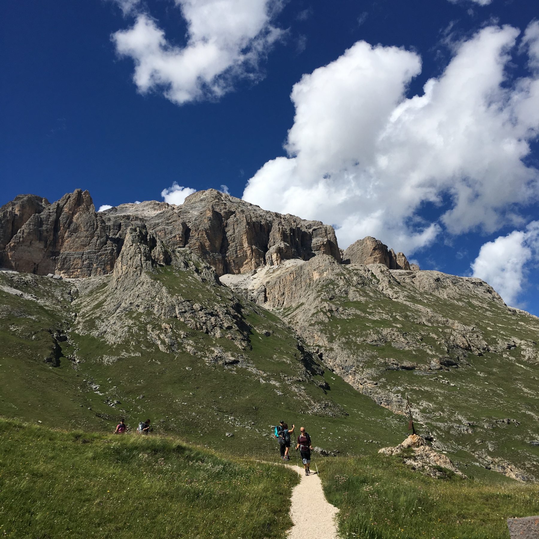 Dolomites, Italy - As we approached Col di Lana, our rest stop for the night, we paused to visit the Sacrario Germanico del Passo Pordoi, a WWI memorial. Dolomites, Italy - As we approached Col di Lana, our rest stop for the night, we paused to visit the Sacrario Germanico del Passo Pordoi, a WWI memorial.