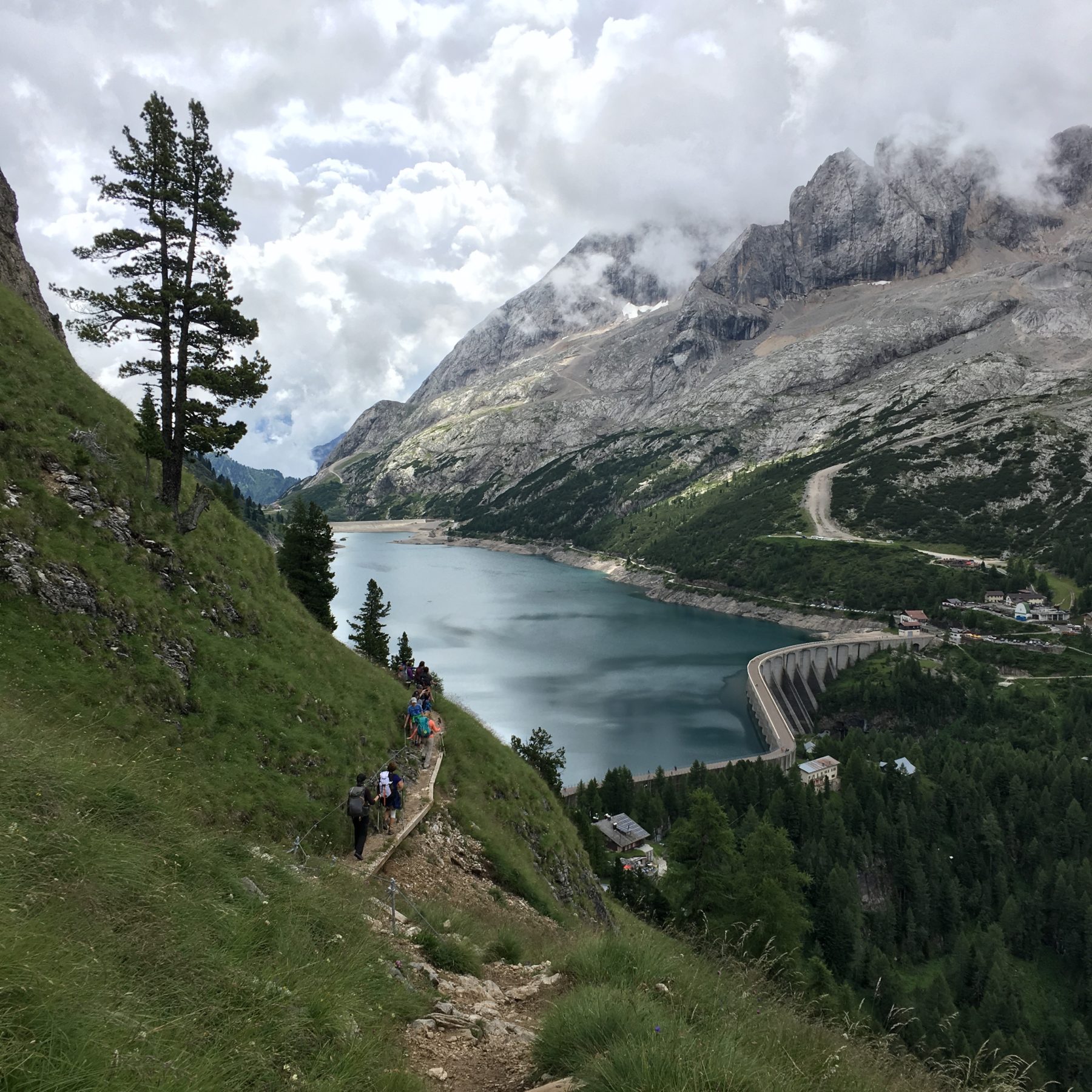 Dolomites, Italy - Closer to town we encountered a few other groups; one French, one British. Dolomites, Italy - Closer to town we encountered a few other groups; one French, one British.