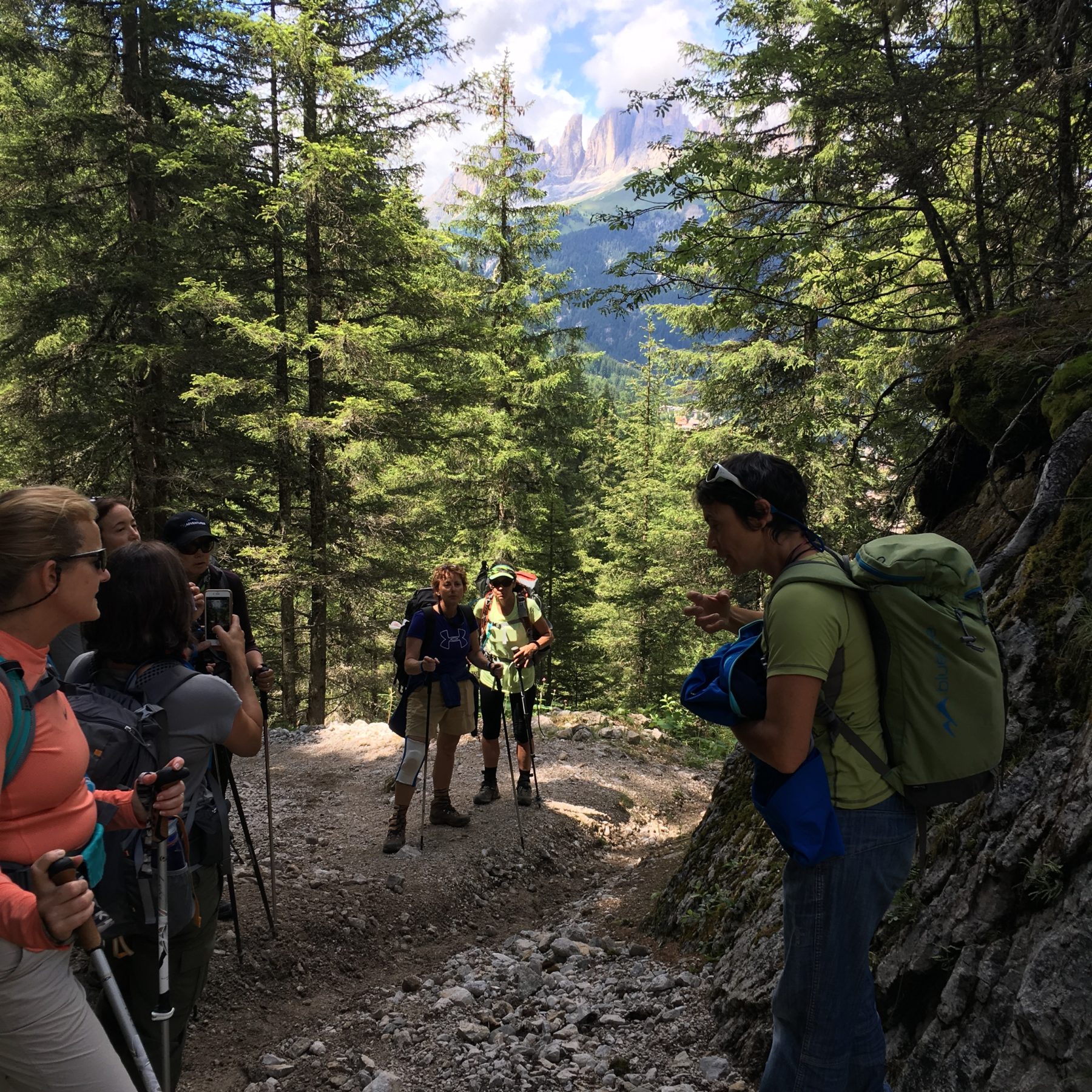 Dolomites, Italy - The next two sections we hiked are connected by popular towns, so we encountered more day hikers.