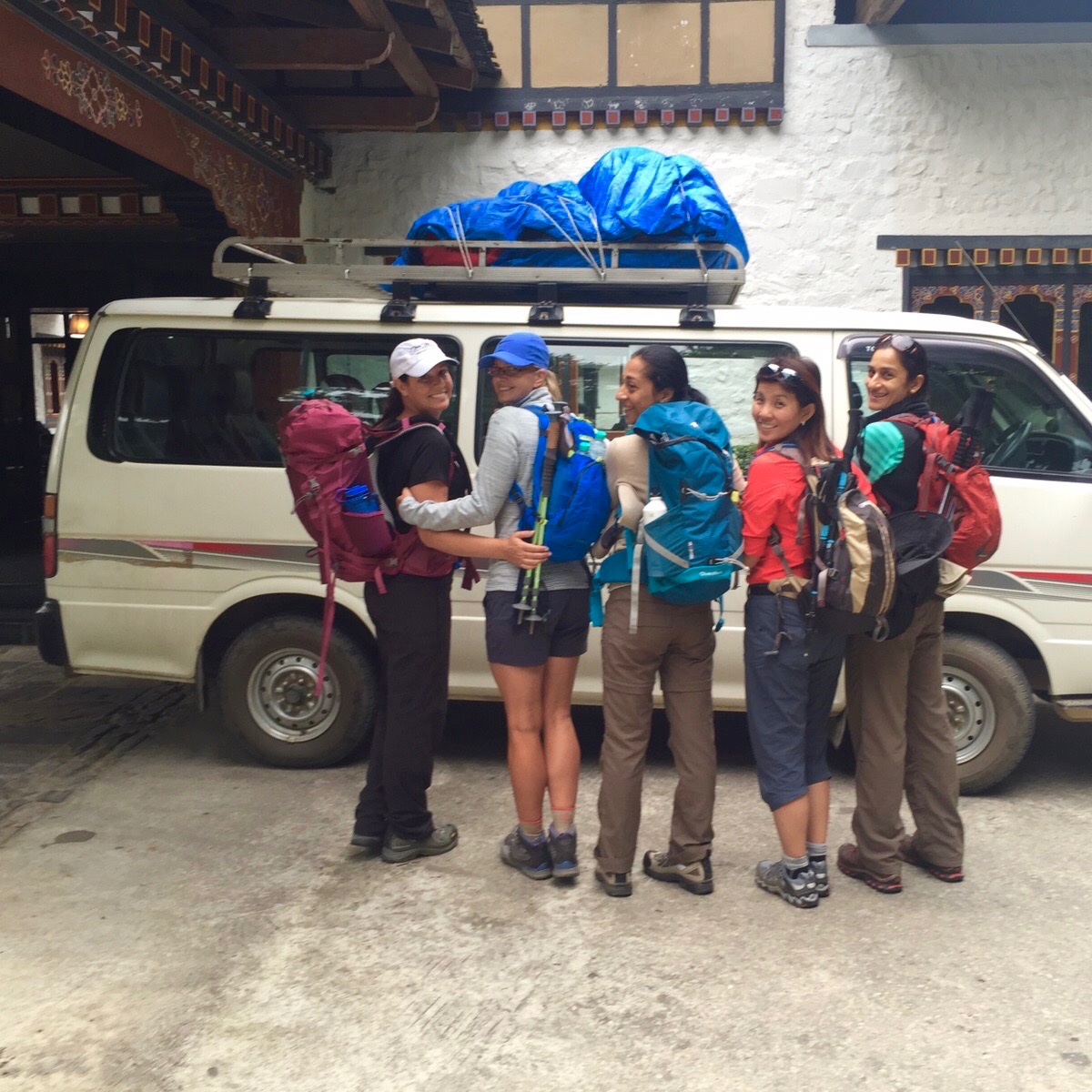 Bhutan Dagala Trek - Adventure time! Packs on and ready to start the Dagala Thousand Lakes Trek in Bhutan. Bhutan Dagala Trek - Adventure time! Packs on and ready to start the Dagala Thousand Lakes Trek in Bhutan.