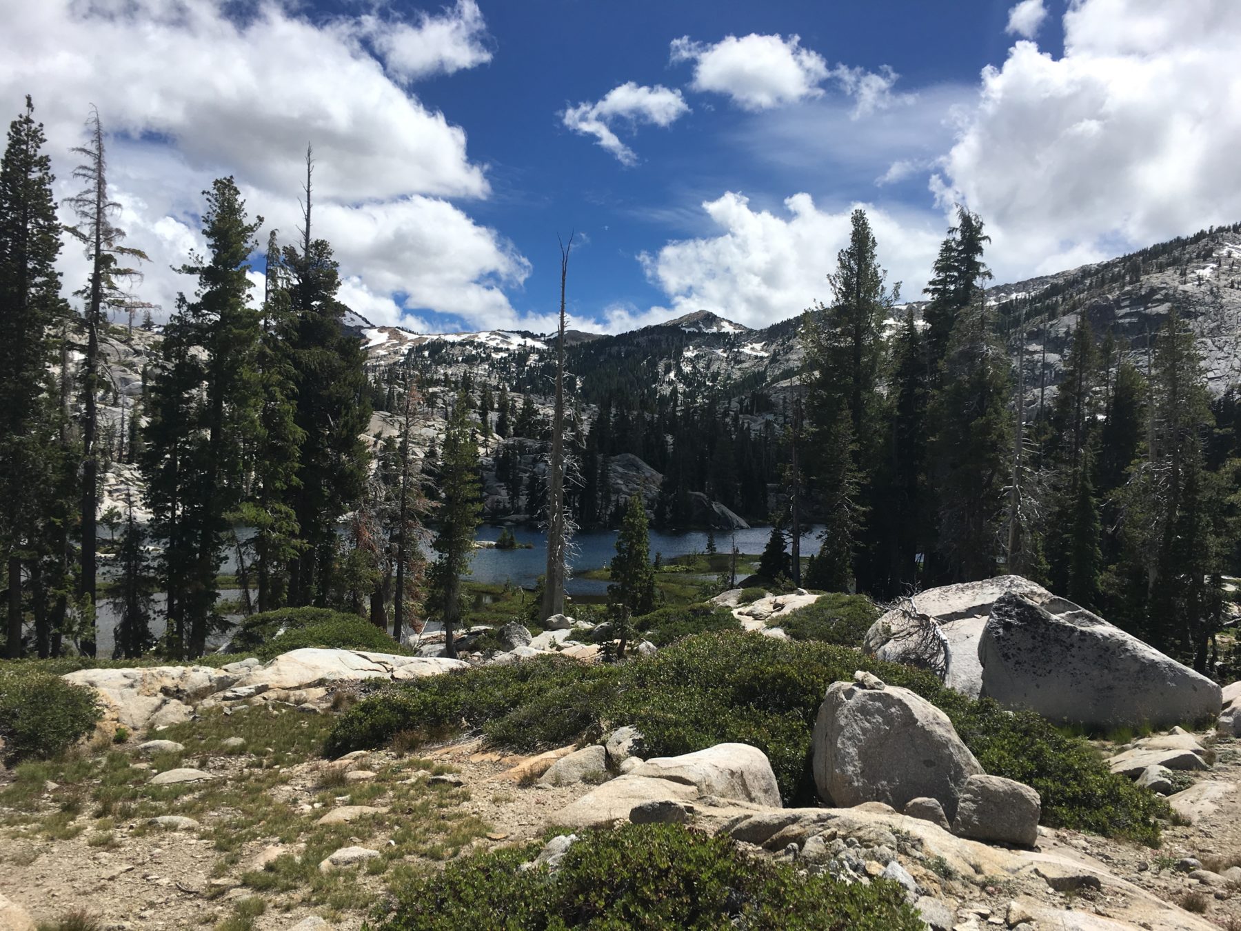 Desolation Wilderness California - Desolation Wilderness is full of hidden lakes and the only way to access them is by hiking. Such is the beauty of human-powered adventures! Most people who venture as far as the Four Q Lakes come via the Velma Trail. We ran into only one such group. Desolation Wilderness California - Desolation Wilderness is full of hidden lakes and the only way to access them is by hiking. Such is the beauty of human-powered adventures! Most people who venture as far as the Four Q Lakes come via the Velma Trail. We ran into only one such group.