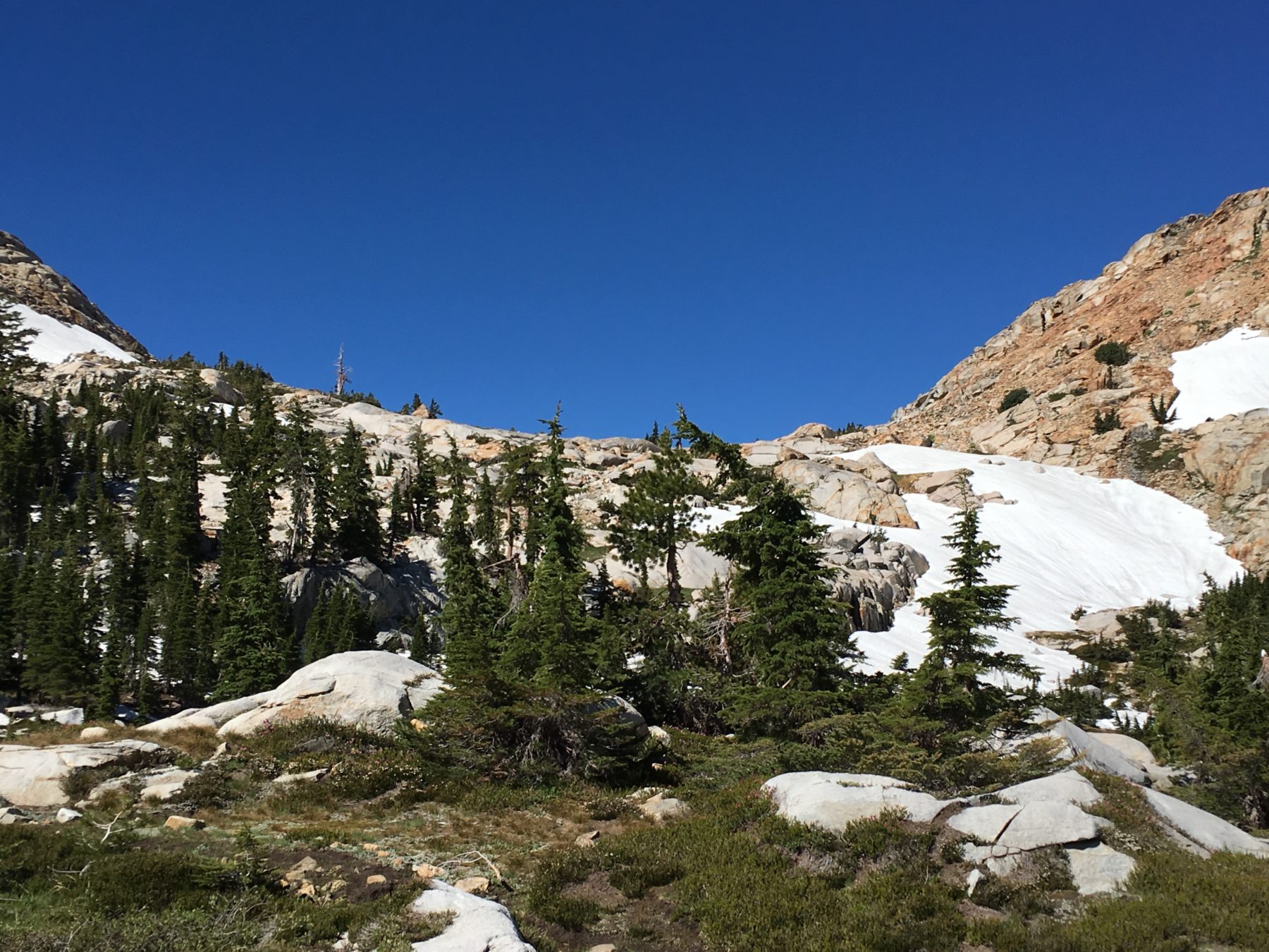 Desolation Wilderness California - We return to confront Rockbound Pass once again. Desolation Wilderness California - We return to confront Rockbound Pass once again.
