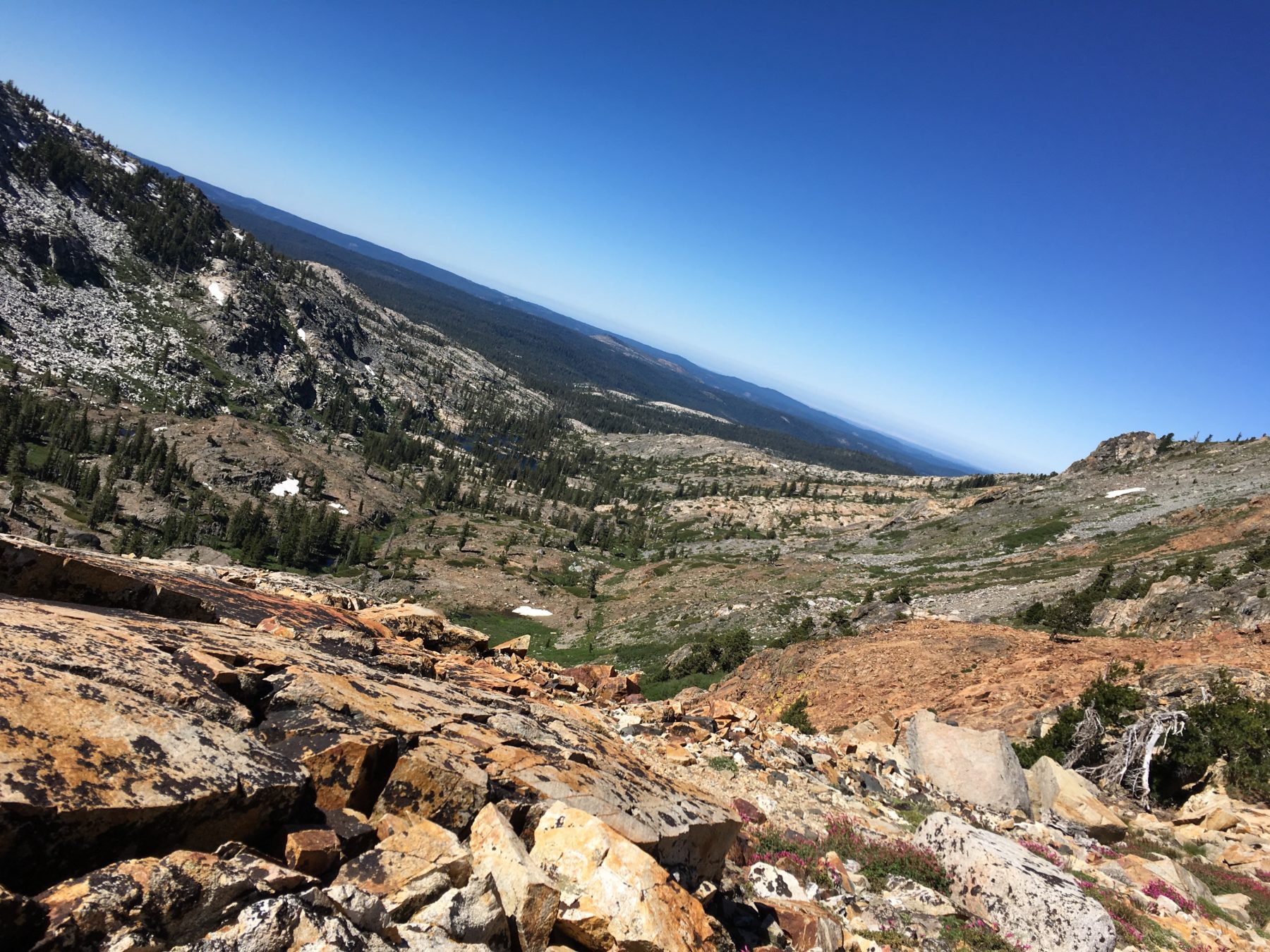 Desolation Wilderness California - Rock, rock and more rock. Rockbound Pass lives up to its name. Desolation Wilderness California - Rock, rock and more rock. Rockbound Pass lives up to its name.