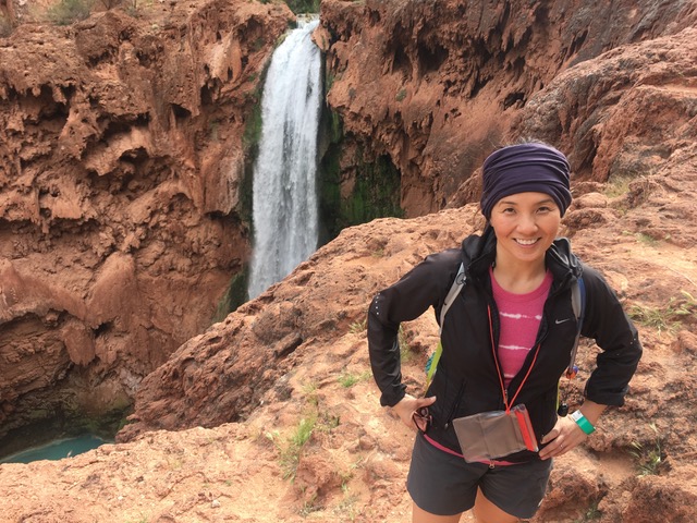 Havasupai - Waterproof pouch necessary when you’re about to climb down to the bottom of a waterfall. Havasupai - Waterproof pouch necessary when you’re about to climb down to the bottom of a waterfall.