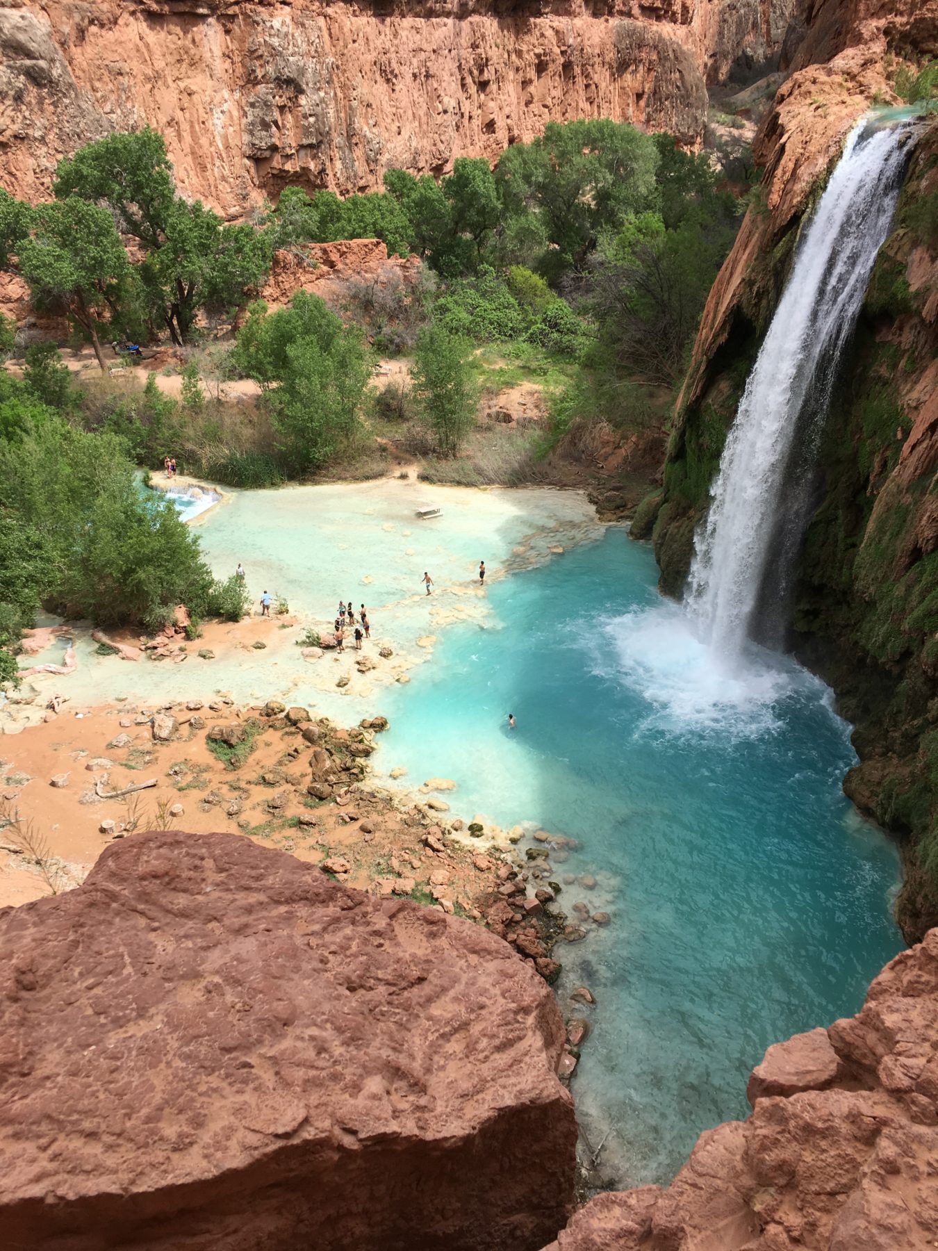 Havasupai - Havasu Falls, one of the most beautiful places in the world. Havasupai - Havasu Falls, one of the most beautiful places in the world.