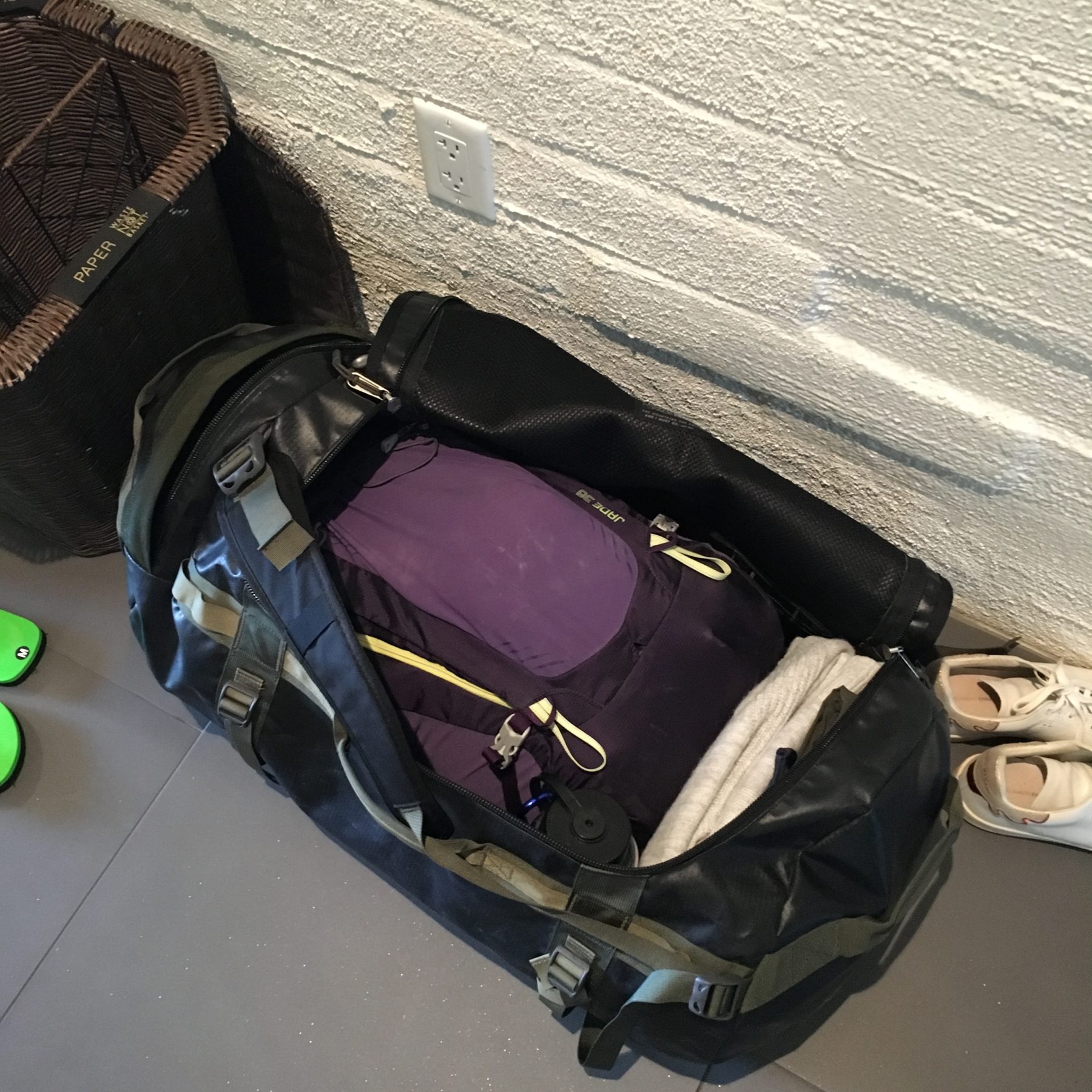 Havasupai - The backpack inside a duffel has been our preferred method for checked baggage on airplanes. Havasupai - The backpack inside a duffel has been our preferred method for checked baggage on airplanes.