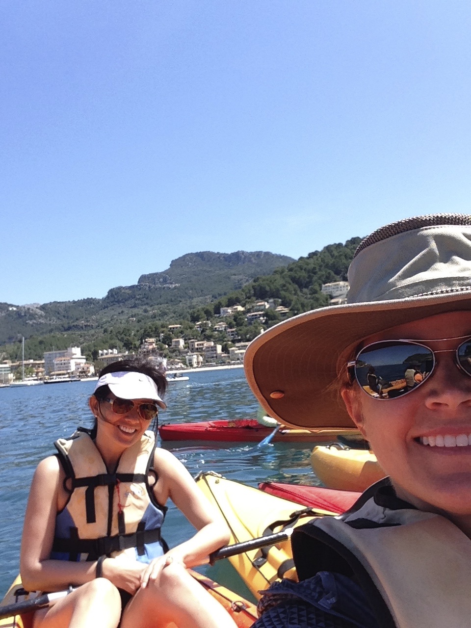 Mallorca, Spain - After our hike we were rewarded with a kayak trip around the Port of Sóller. This has become a pattern since then…Tahoe, Norway… Mallorca, Spain - After our hike we were rewarded with a kayak trip around the Port of Sóller. This has become a pattern since then…Tahoe, Norway…