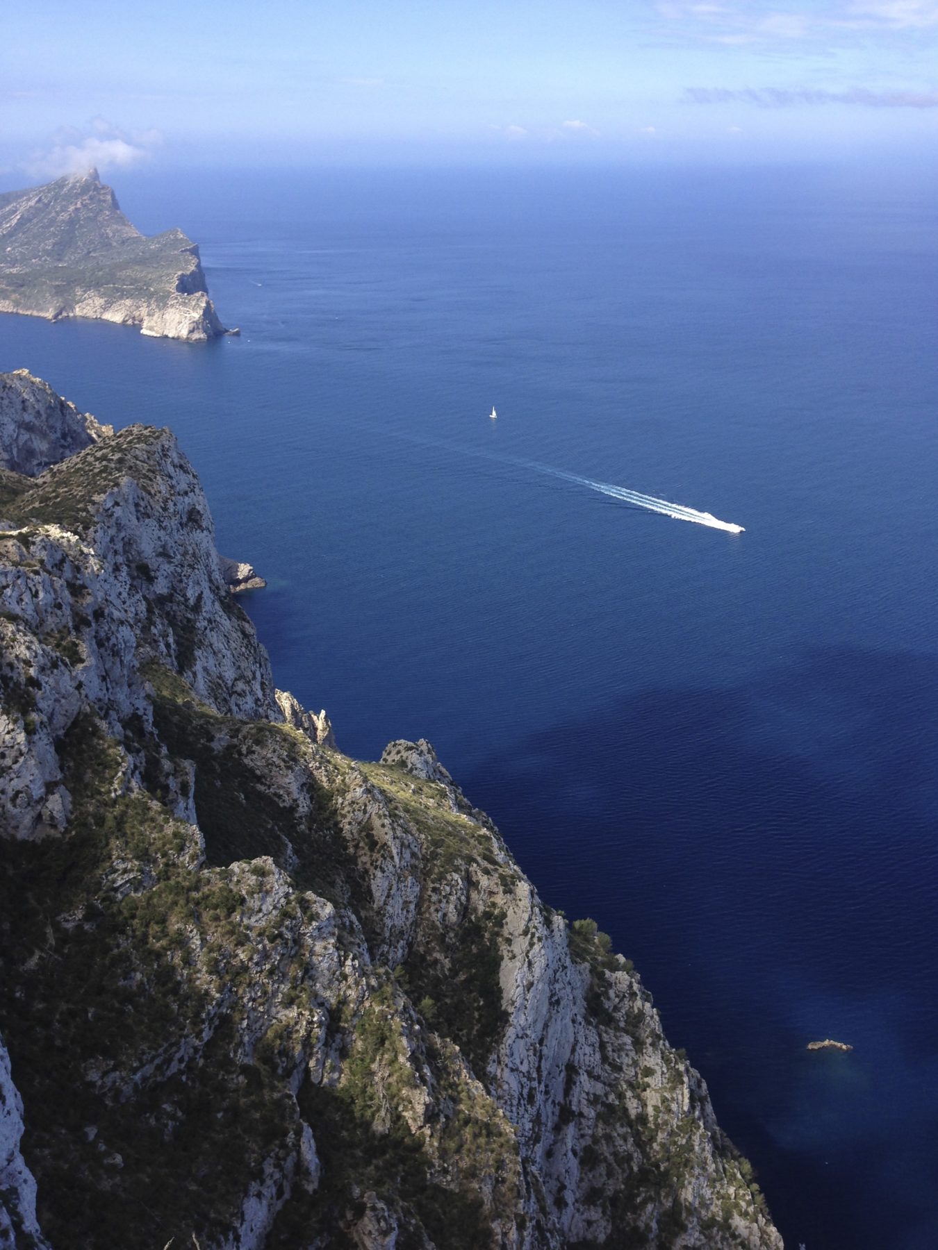 Mallorca, Spain - The blue waters of the Balearic Sea are stunning. Mallorca, Spain - The blue waters of the Balearic Sea are stunning.